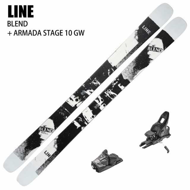 [スキー2点セット]ライン スキー板 2025 LINE BLEND + 25 ARMADA STAGE 10 GW 115mm ビンディングセット 24-25