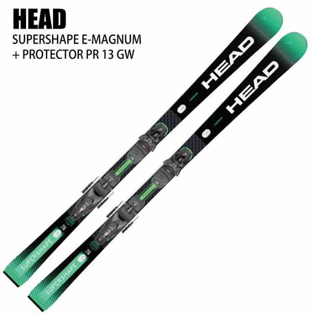 ヘッド スキー板 2025 HEAD SUPERSHAPE E-MAGNUM SW BB-PR + PROTECTOR PR 13 GW BK/GE マグナム ビンディングセット 24-25