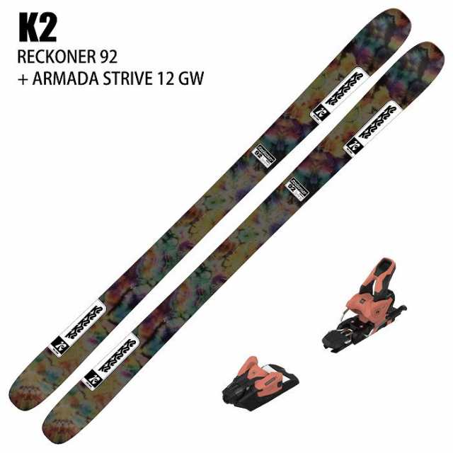 [スキー2点セット]ケーツー スキー板 2025 K2 RECKONER 92 + 24 ARMADA STRIVE 12 GW 100mm ビンディングセット 24-25