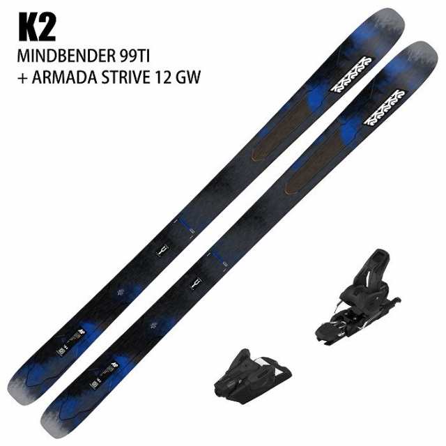 [スキー2点セット]ケーツー スキー板 2025 K2 MINDBENDER 99TI + 25 ARMADA STRIVE 12 GW 100mm ビンディングセット 24-25