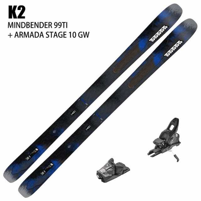 [スキー2点セット]ケーツー スキー板 2025 K2 MINDBENDER 99TI + 25 ARMADA STAGE 10 GW 100mm ビンディングセット 24-25