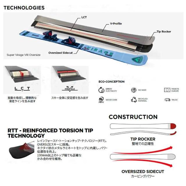 旧モデル ロシニョール スキー板 2025 ROSSIGNOL SUPER VIRAGE VII