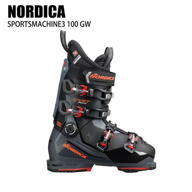 ノルディカ スキーブーツ 2025 NORDICA SPORTMACHINE 3 100 GW BK/GRY/RED スポーツマシーン グリップウォークソール 24-25