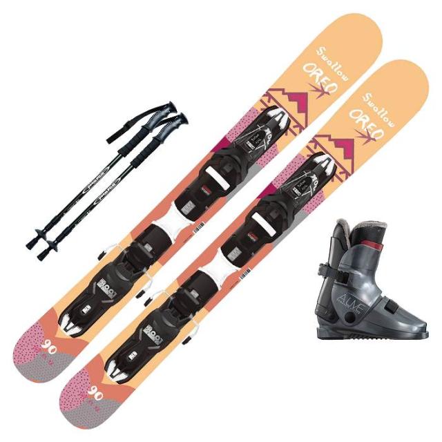 スキー4点セット]2026 SWALLOW OREO 90/OR + XPRESS 10 GW + GEN ALIVE
