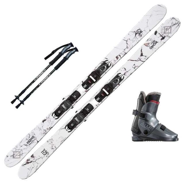 旧モデル [スキー4点セット] ツマ スキー板 2024 ZUMA MONO ADVANCE/WH