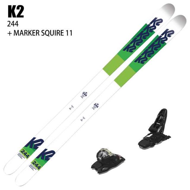 [スキー2点セット] ケーツー スキー板 2026 K2 244 + 26 MARKER SQUIRE 11 90mm ビンディングセット 25-26