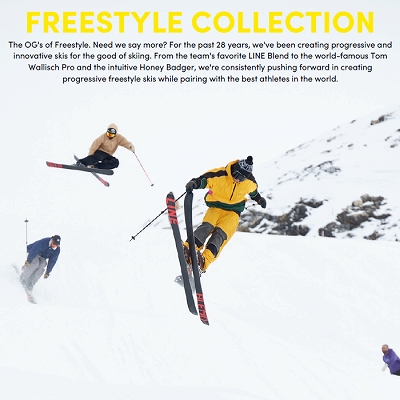 旧モデル [スキー2点セット] ライン スキー板 2024 LINE HONEY BADGER