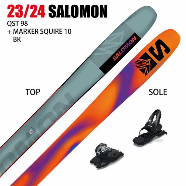 スキー2点セット]サロモン スキー板 2024 SALOMON QST 98 24 MARKER ...