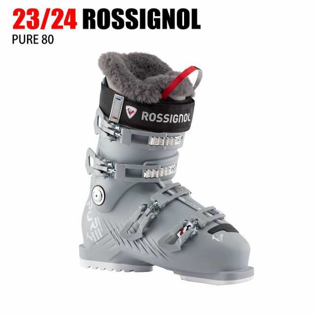 ロシニョール スキーブーツ 2024 ROSSIGNOL PURE 80 METAL ICE GREY ピュア 23-24