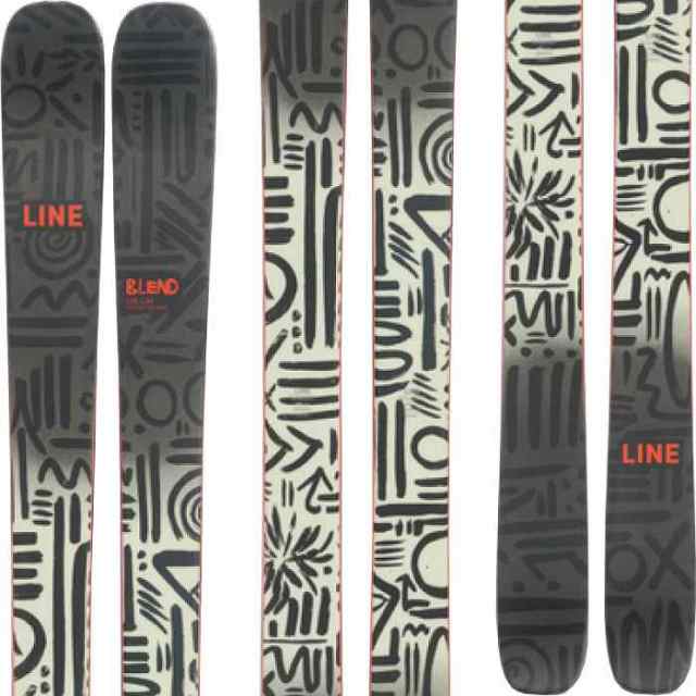 スキー2点セット]ライン スキー板 2024 LINE BLEND + 24 MARKER SQUIRE