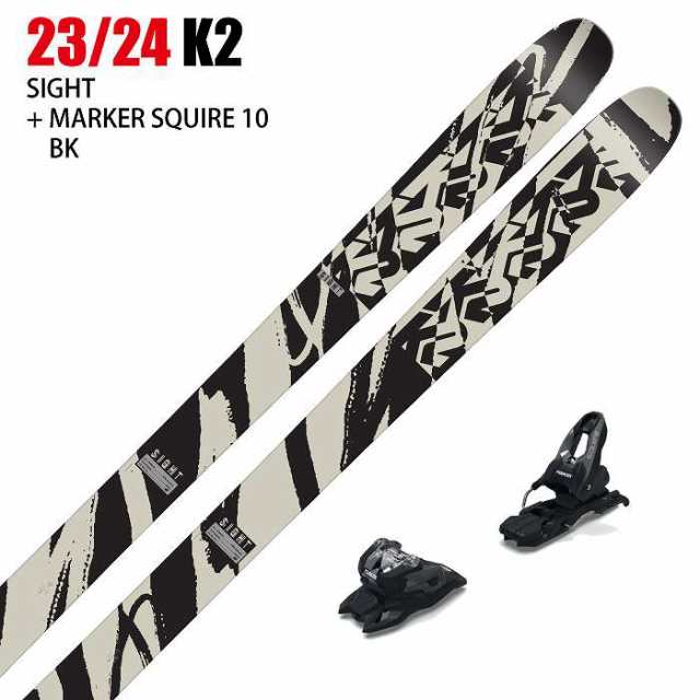 スキー2点セット]ケーツー スキー板 2024 K2 SIGHT + 24 MARKER SQUIRE