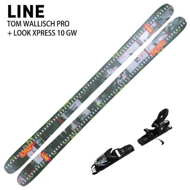 [スキー2点セット] ライン スキー板 2026 LINE TOM WALLISCH PRO + LOOK XPRESS 10 GW ブーツサイズ調整可能 ビンディングセット 25-26