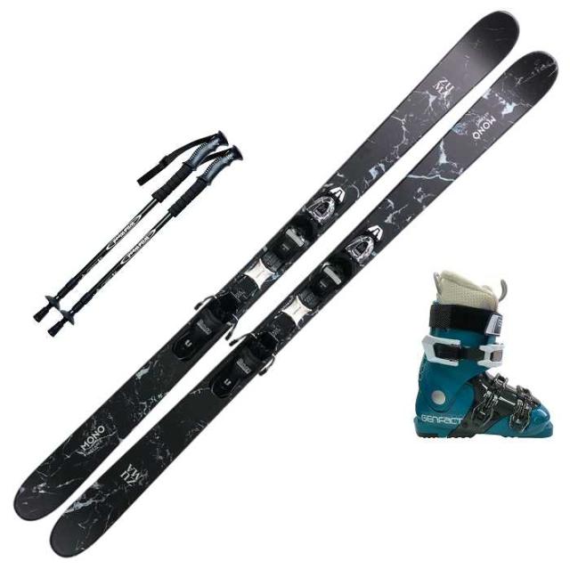 旧モデル [スキー4点セット] ツマ スキー板 2024 ZUMA MONO ADVANCE/BK