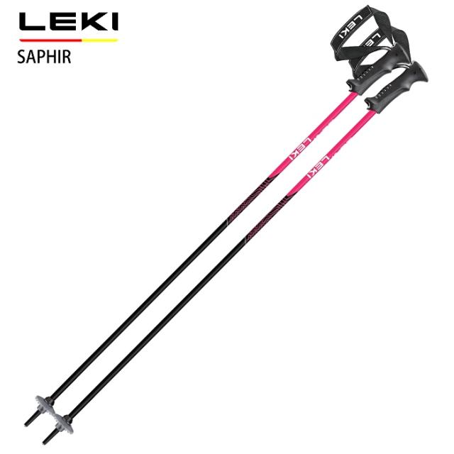 レキ ストック 2026 LEKI SAPHIR BK サファイア ブラック アルミポール 25-26