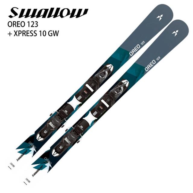 スワロー スキー板 2026 SWALLOW OREO 123 GRY/BL + XPRESS 10 GW オレオ ショート ビンディングセット 25-26