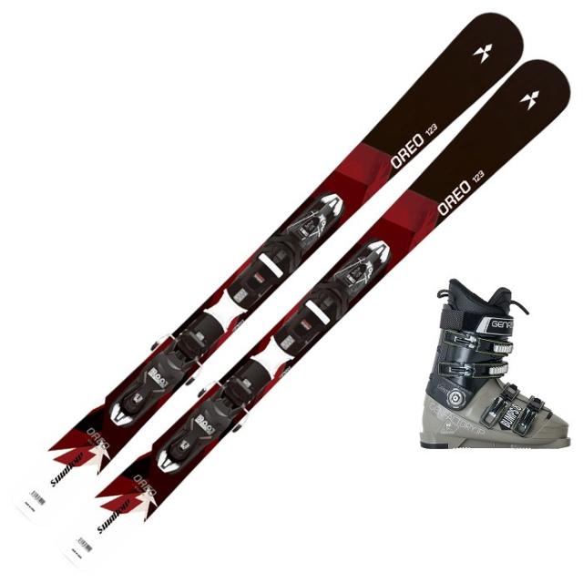 スキー3点セット] スワロー スキー板 2026 SWALLOW OREO 123 BK/RD +