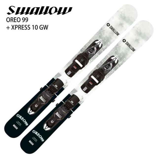 スワロー スキー板 2026 SWALLOW OREO 99 WH + XPRESS 10 GW オレオ ショート ファン ビンディングセット 25-26