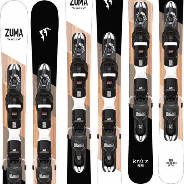 スキー3点セット] ツマ スキー板 2026 ZUMA KRU:Z MINI 99 SW + XPRESS