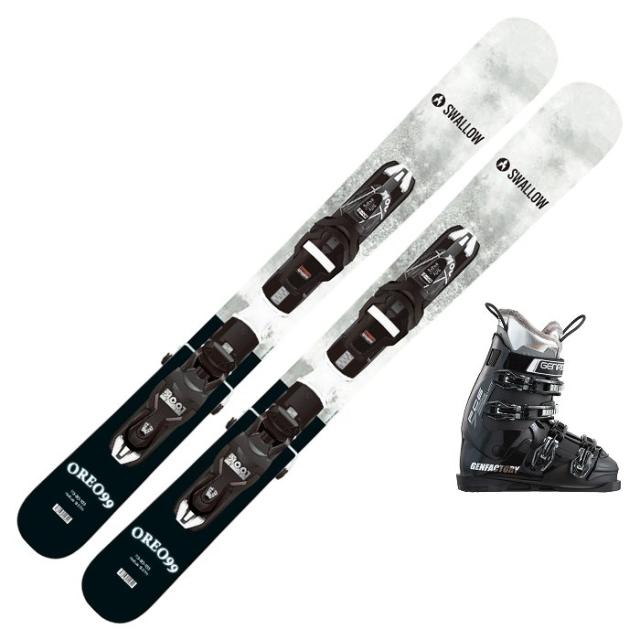 スキー3点セット] スワロー スキー板 2026 SWALLOW OREO 99 WH +
