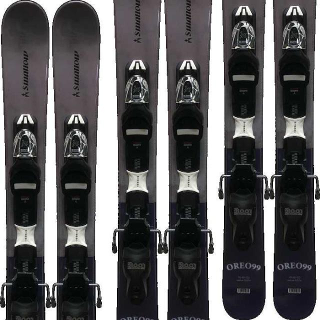 スキー4点セット] スワロー スキー板 2026 SWALLOW OREO 99 GRY +