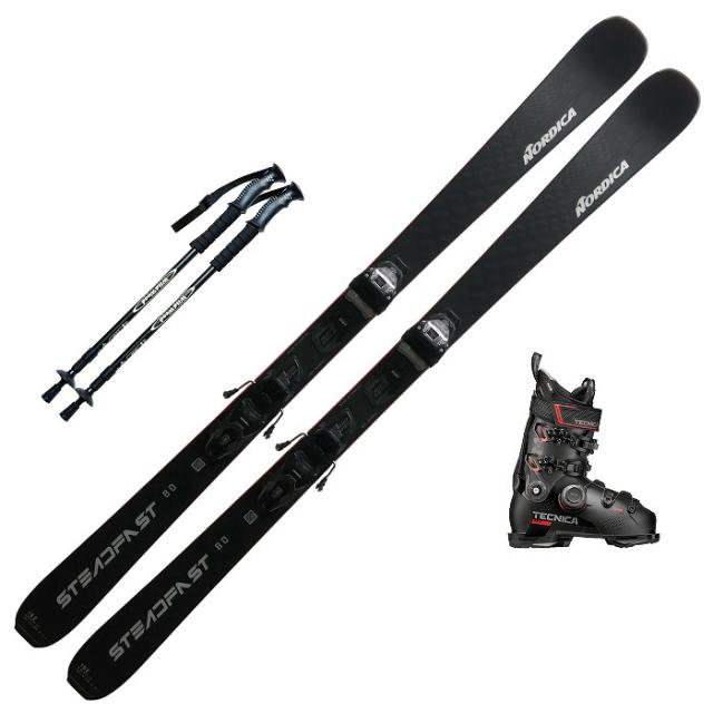 スキー4点セット] ノルディカ スキー板 2025 NORDICA STEADFAST 80 CA