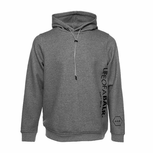 BALR. ボーラー CC STRAIGHT HOODIE B10138 DARK GREY HEATHER