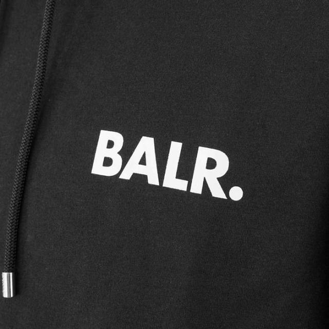 【並行輸入品】BALR. ボーラー CHALK STRIPED STRAIGHT HOODIE B10305 BLACK フットサル スウェットジャケット_2