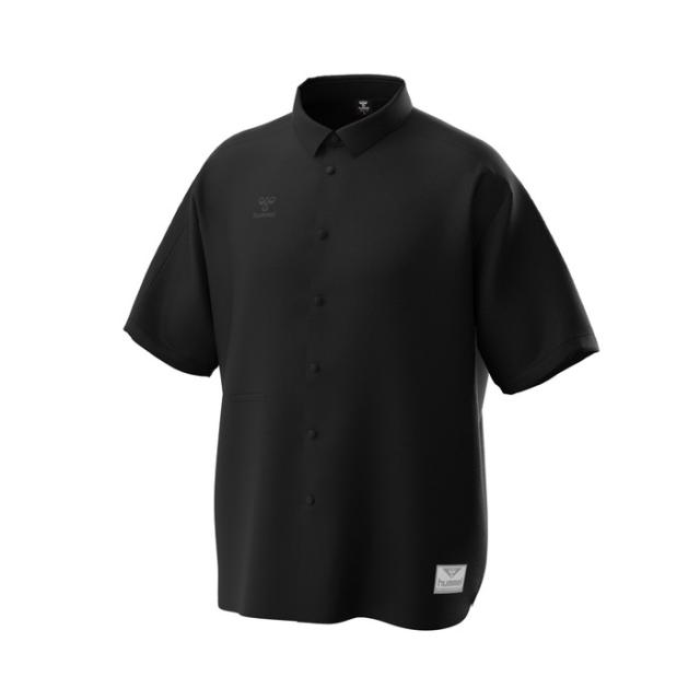 HUMMEL ヒュンメル HMP シアサッカハンソデスナップボタンシャツ HAW4101 90 ブラック アスレ トレーニングウェアの通販は 7,480円