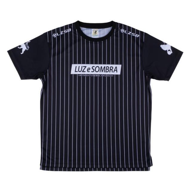 LUZESOMBRA ルースイソンブラ STRIPE PRA-SHIRT L1231011 BLK ブラック フットサル プラシャツ等