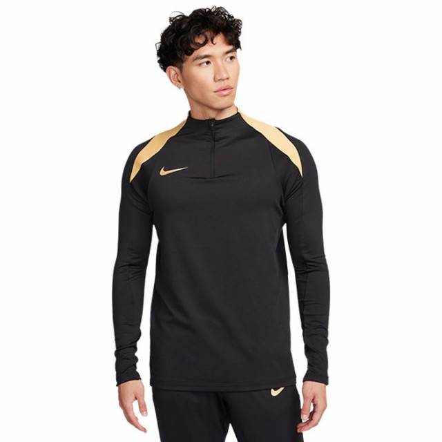 NIKE ナイキ DF ストライク L/S ドリル トップ FN2404 ブラック/ジャージーゴールド サッカー サッカーウェア