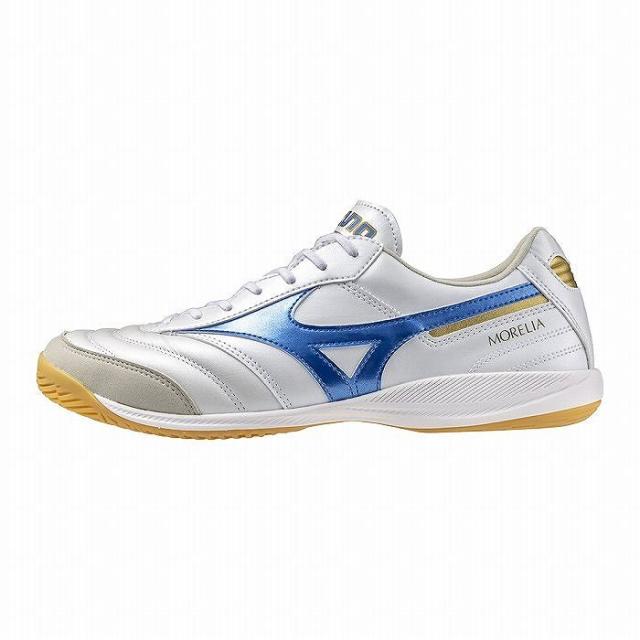 MIZUNO ミズノ Q1GA241225 モレリア SALA ELITE IN ホワイト×ブルー フットサル インドアシューズST MIZUNO ミズノ Q1GA241225 モレリア SALA ELITE IN ホワイト×ブルー