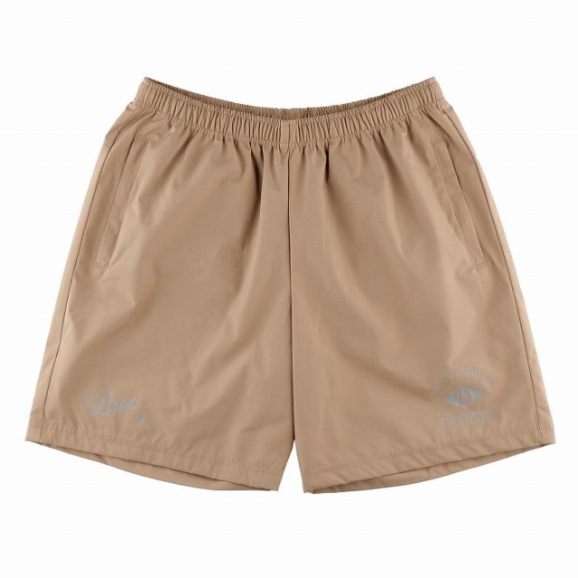 LUZESOMBRA ルースイソンブラ STRETCH TAFTA BAGGY SHORT PANTS(ベージュ) L1242103 041BEG フットサル ピステハーフパンツ