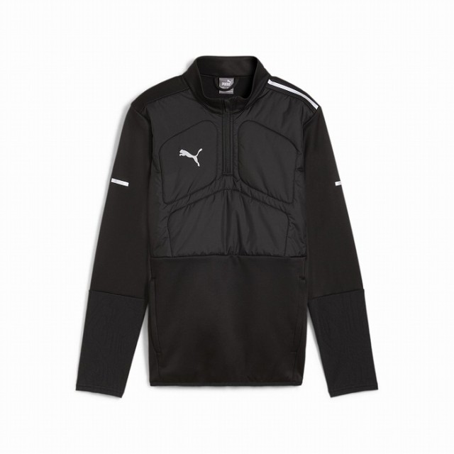 PUMA プーマ ジュニア INDIVIDUALウィンタライズド 1/4トレーニングトップ(ブラック) 659847 01 サッカー トレーニングトップ