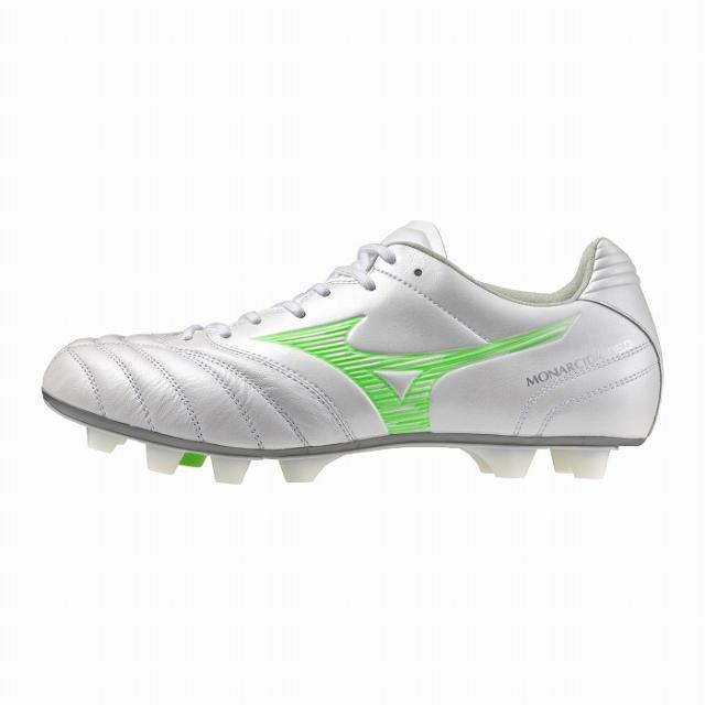 MIZUNO ミズノ モナルシーダネオ3 WIDE ELITE(ホワイト×グリーン) P1GA252137 サッカー スパイク