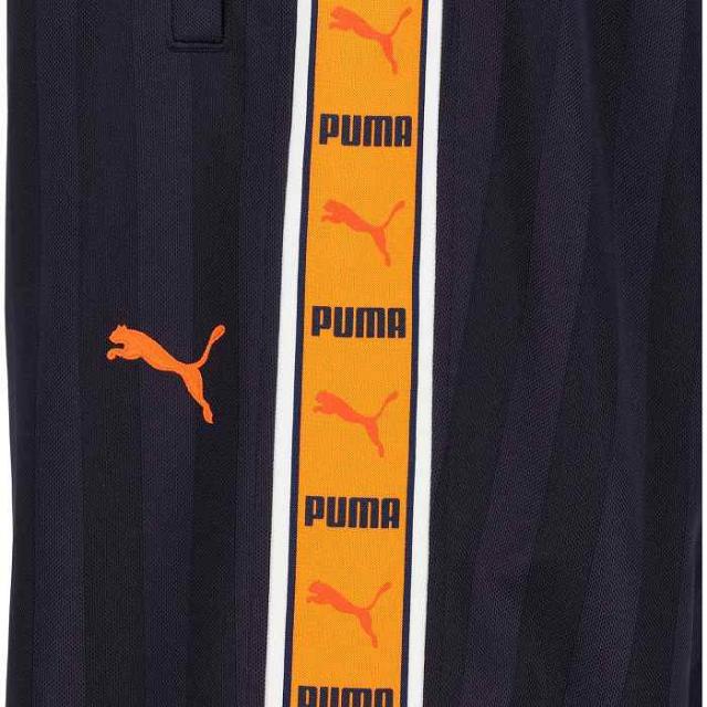 PUMA プーマ SHADOW STRIPE ニットパンツ(ネイビー×オレンジ) 527755 61 トレーニングパンツ_3