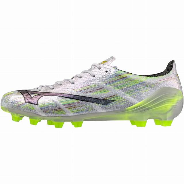 Mizuno Alpha サッカーシューズ ホワイト・マルチカラー25.5 Mizuno Alpha サッカーシューズ ホワイト/マルチカラー ミズノアルファ
