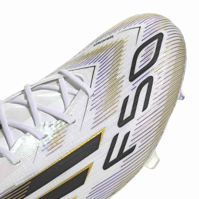ADIDAS アディダス F50 ELITE FG(ホワイト×ブラック×ゴールド) JH7617 サッカー スパイク 天然芝用_5