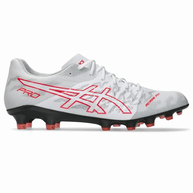 ASICS アシックス DS LIGHT ACROS PRO 3(ホワイト×フラッシュレッド) 1101A071 104 サッカー スパイク DSライト アクロスプロ3_1