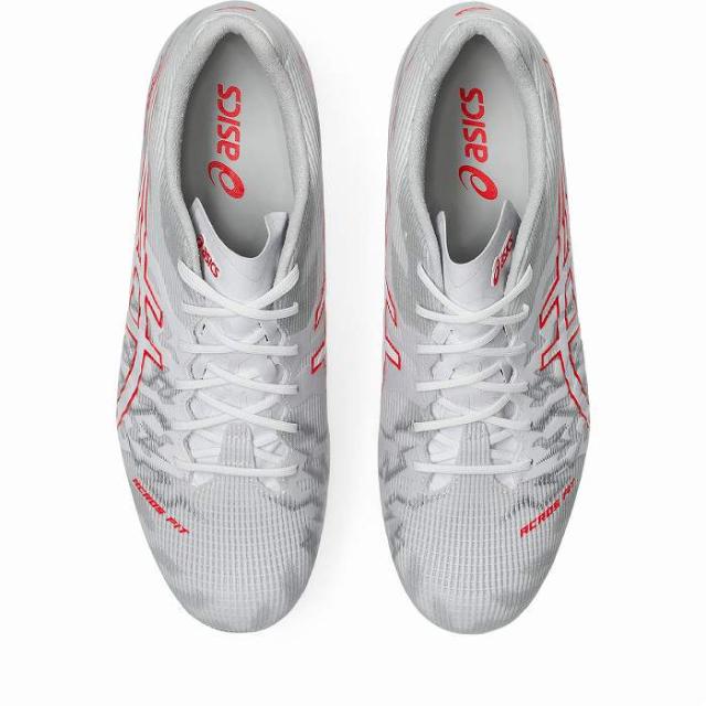 ASICS アシックス DS LIGHT ACROS PRO 3(ホワイト×フラッシュレッド) 1101A071 104 サッカー スパイク DSライト アクロスプロ3_3