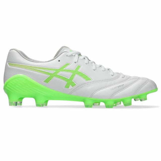 ASICS アシックス DS LIGHT X-FLY 6(ホワイト×グリーンゲッコー) 1101A076 100 サッカー スパイク DSライト X-FLY6_1