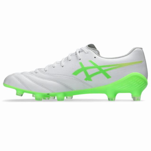 ASICS アシックス DS LIGHT X-FLY 6(ホワイト×グリーンゲッコー) 1101A076 100 サッカー スパイク DSライト X-FLY6_2