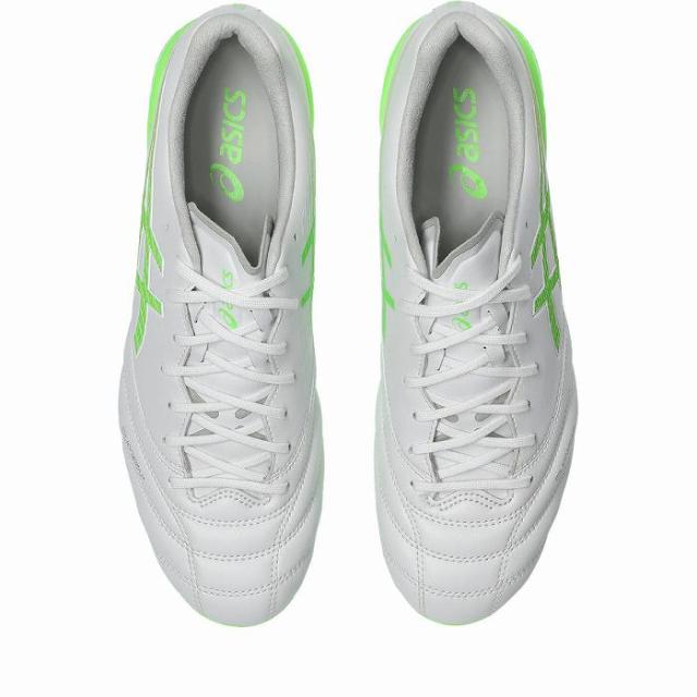 ASICS アシックス DS LIGHT X-FLY 6(ホワイト×グリーンゲッコー) 1101A076 100 サッカー スパイク DSライト X-FLY6_3