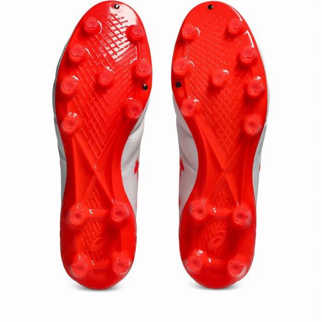 ASICS アシックス DS LIGHT X-FLY 6(ホワイト×フラッシュレッド) 1101A076 101 サッカー スパイク DSライト X-FLY6_6