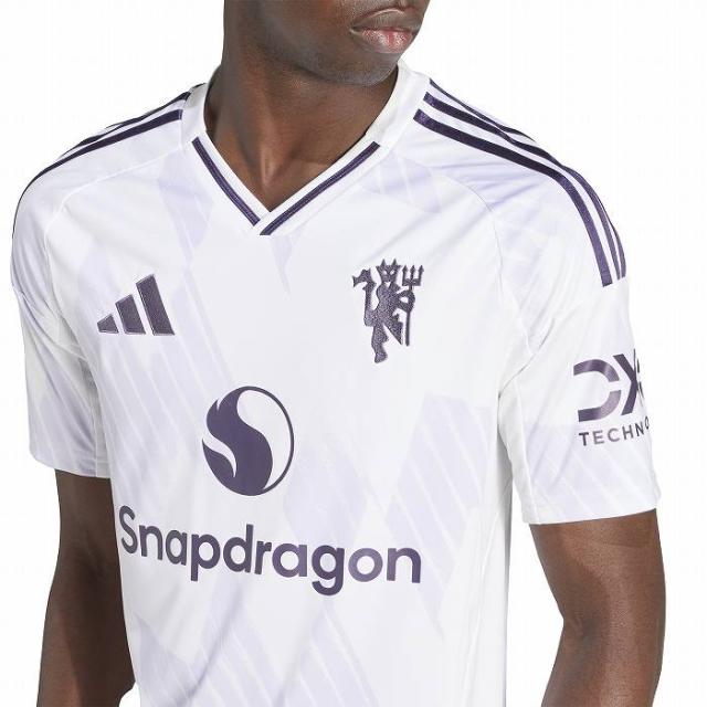 ADIDAS アディダス マンチェスターユナイテッド 25-26 アウェイ 半袖 レプリカ ユニフォームシャツ(ホワイト) KRP02 JI7423