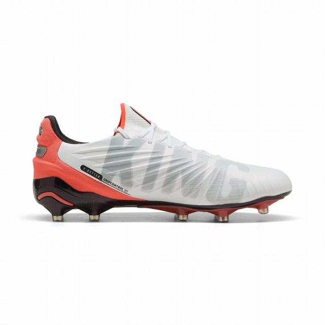 PUMA プーマ キング アルティメット FG/AG(ホワイト×シルバー×オレンジ) 108821 01 サッカー スパイク 天然芝用_2