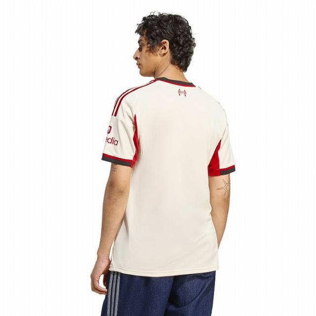 ADIDAS アディダス リバプール 25-26 アウェイ 半袖 レプリカ ユニフォームシャツ(ワンダーホワイト) JYF80 JV6487 ADIDAS アディダス リバプール 25-26 アウェイ 半袖 レプリカ