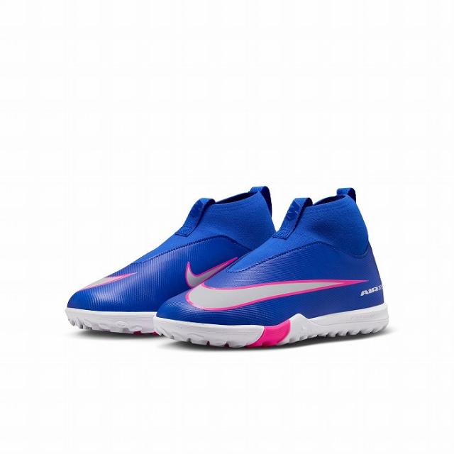 NIKE ナイキ ジュニア ズーム スーパーフライ 10 ACADEMY TF(ブルー) FQ8310 446 サッカー ジュニア トレーニングシューズ ハイカット