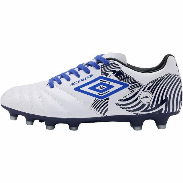 UMBRO アンブロ アクセレイター +GAINA HG(ホワイト×ブルー) UF6SCSB1M WHBL サッカー スパイク ACCERATOR_1