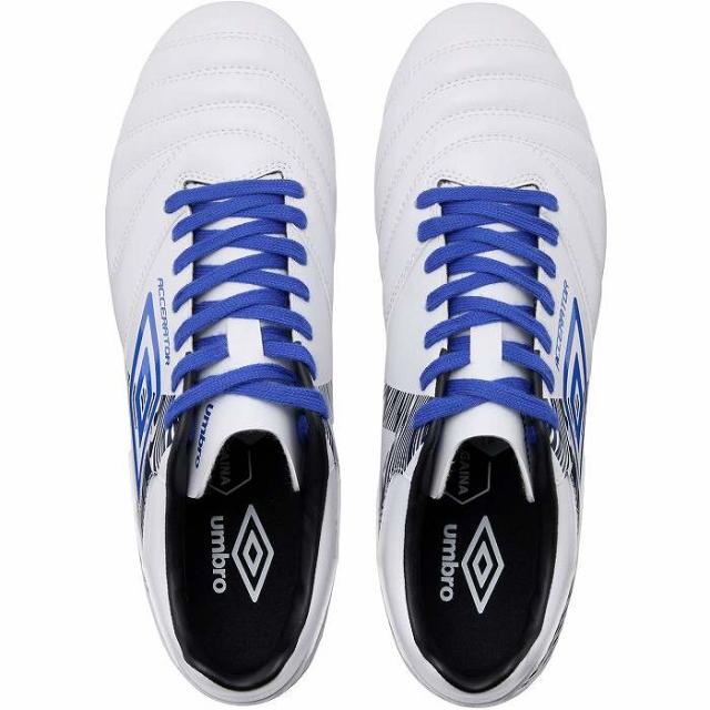 UMBRO アンブロ アクセレイター +GAINA HG(ホワイト×ブルー) UF6SCSB1M WHBL サッカー スパイク ACCERATOR_3
