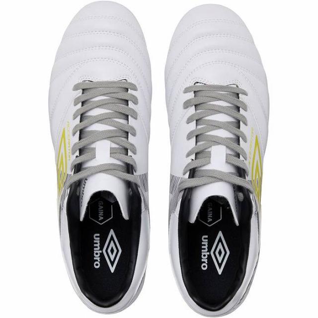 UMBRO アンブロ アクセレイター +GAINA HG(ホワイト×イエロー) UF6SCSB2M WHYL サッカー スパイク ACCERATOR_3